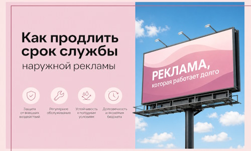 Как продлить срок службы наружной рекламы в  Мелеузе